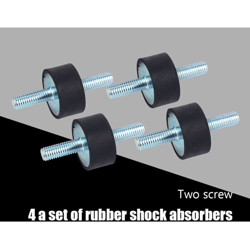 Vtizikl Amortisseur mèche, monte en caoutchouc résistant à l'usure Contrôle des vibrations légères 4pcs durables pour moteurs diesel