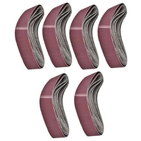 Vtizikl Bande Abrasive 6 Pièces GXK51-B, Bande Abrasive sans Fin 915 100mm 60/80/100/120/150/180