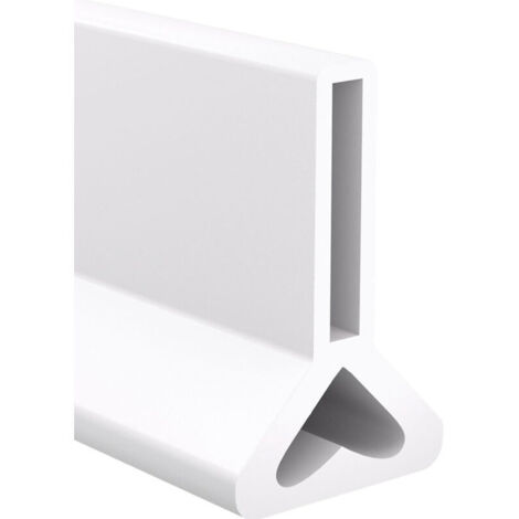 Vtizikl Barrière de douche pliable et système de rétention pour barrage deau et maintient leau à lintérieur du seuil (100 cm, Blanc)