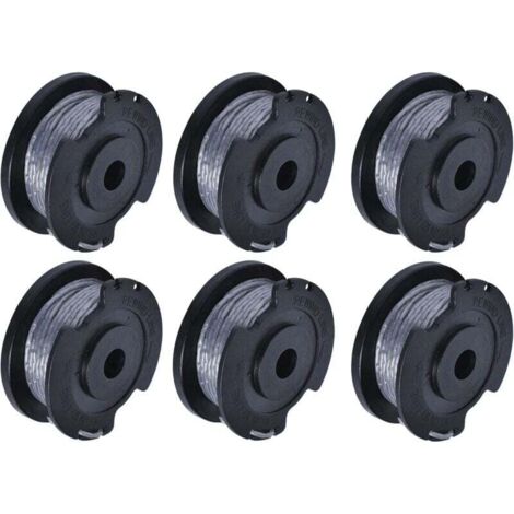 Vtizikl Bobine et fil pour coupe-bordures , 6 pièces F016800569, compatibles avec le remplacement Bosch EasyGrassCut