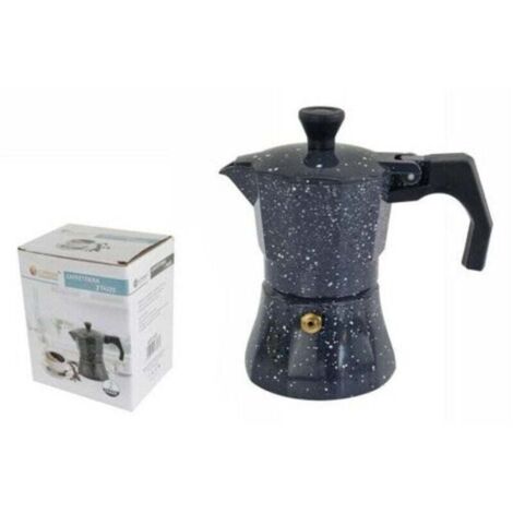 Vtizikl Caffettiera Moka Macchinetta Caffè Espresso Effetto Pietra Misura 2 Tazze -