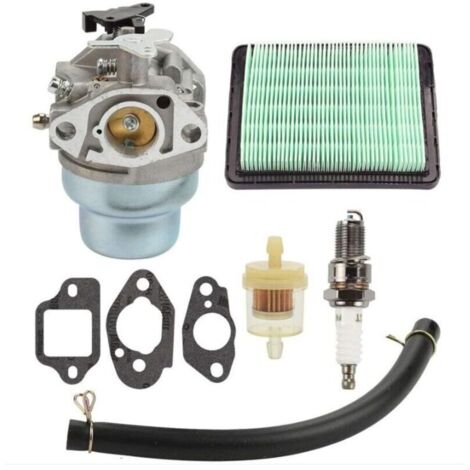 Vtizikl Carburateur avec joint de bougie d'allumage Kit de filtre à air de carburant pour Honda GCV160 GCV160A GCV160LA HRB216 HRS216 HRR216 HRT216 HRZ216-