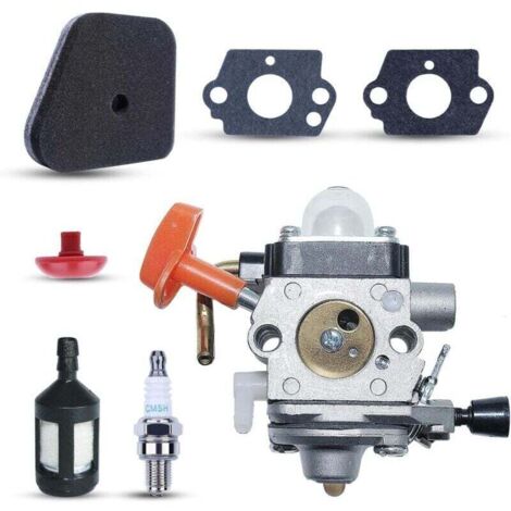 Vtizikl Carburateur FS90 pour Stihl FS90 FS90 R FS87 FS87R FS100 FS110 FS110R pour tondeuse à gazon série FS FC KM avec bougie d'allumage filtre à air filtre à huile