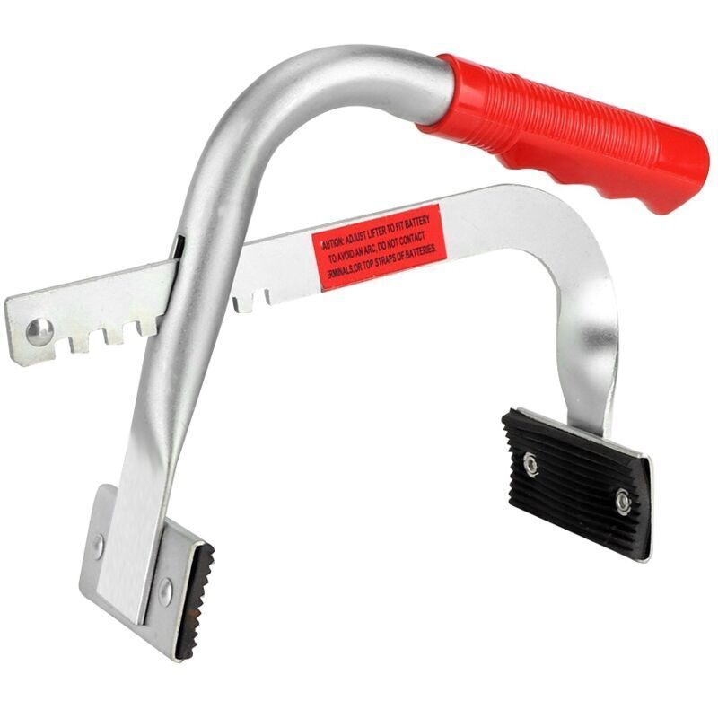 Vtizikl Carrier de la batterie, poignée de poignée AntiSlip Poignée en toute sécurité Utilisation rouge confortable pour les batteries de 4-1 / 2