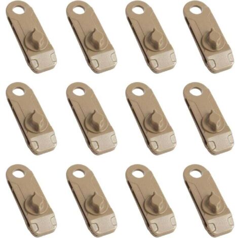 Vtizikl Clips de fixation  pour bâches de camping, en plastique, avec petits œillets, pour auvents, toiles d'ombrage, jardin et activités de plein air.