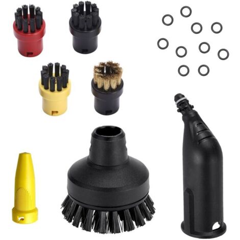 Vtizikl Convient aux accessoires pour machines à vapeur Kärcher : petite brosse ronde, brosse en cuivre, tête de brosse, brosse à rouleau, accessoires pour machines à vapeur Kärcher, balai SC