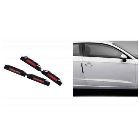 Vtizikl Coppia Protezioni Portiera Auto Con Catarifrangenti 21cm Salva Porte Paracolpi Esterno -