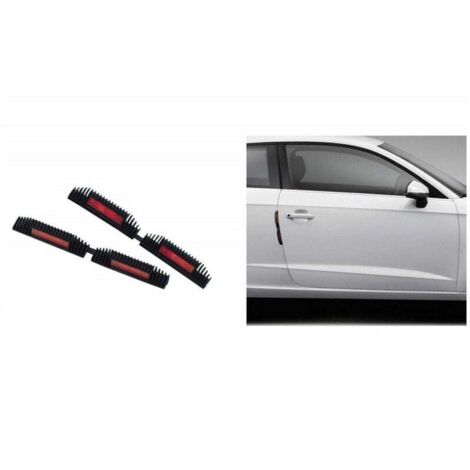 Vtizikl Coppia Protezioni Portiera Auto Con Catarifrangenti 21cm Salva Porte Paracolpi Esterno -