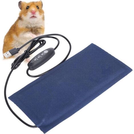Vtizikl Couverture de Coussin Chauffant USB pour Animaux de Compagnie Intérieur sous Le Réservoir Tapis Chauffant de Terrarium Reptiles Tapis Chauffant pour Animaux de Compagnie Tapis(28 x 14 cm)
