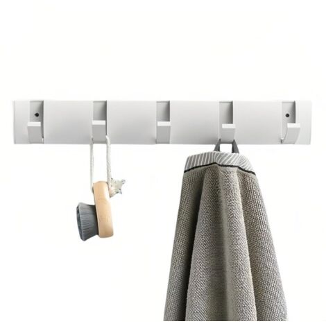 Vtizikl Crochets invisibles renforcés, sans perçage, porte-manteaux muraux pour salle de bain, cintres, crochets de porte pour toilettes/salle de bain
