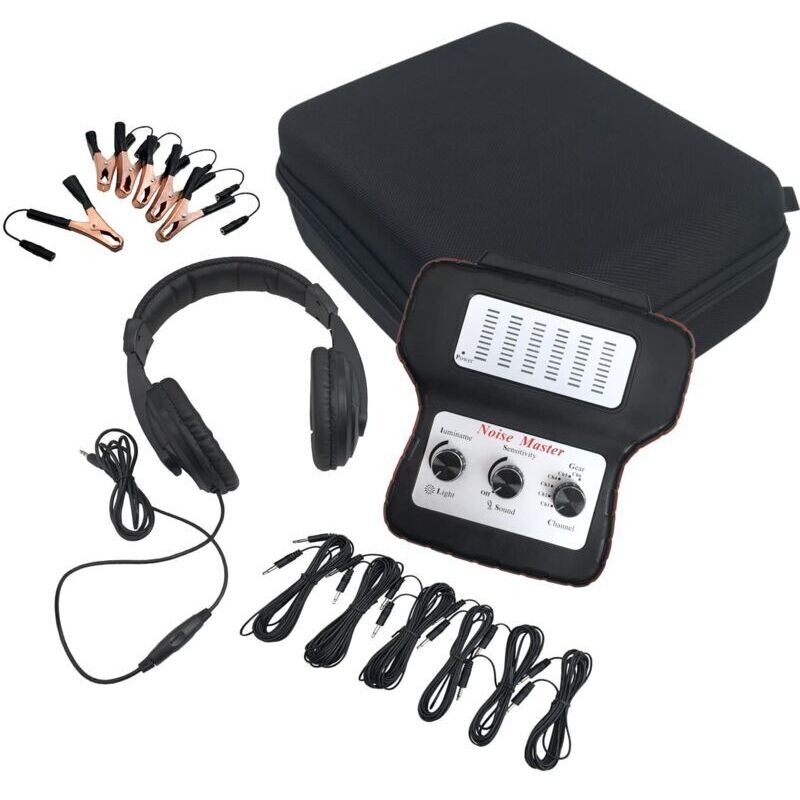 Vtizikl Détecteur de Bruit de Moteur de Voiture à 6 canaux, Outils de Recherche de Bruit de système de Chassis, Outil Diagnostic de stéthoscope