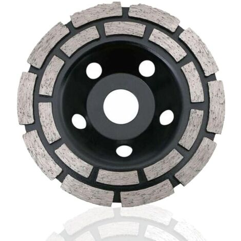 Vtizikl Disque Diamant, Diamant à Meuler Béton 230 x 22,2 mm Double Rangée, Meule Diamantée Universelle pour Poncer Béton, Pierre, Granit Chape, Maçonnerie, Usage Universel