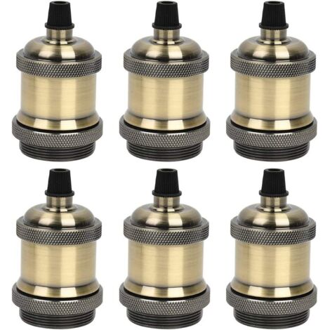 Vtizikl Douille E27 en aluminium moulé sous pression 6 pièces bronze