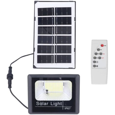 Vtizikl Eclairage public, télécommande solaire étanche IP67 pour pelouse A