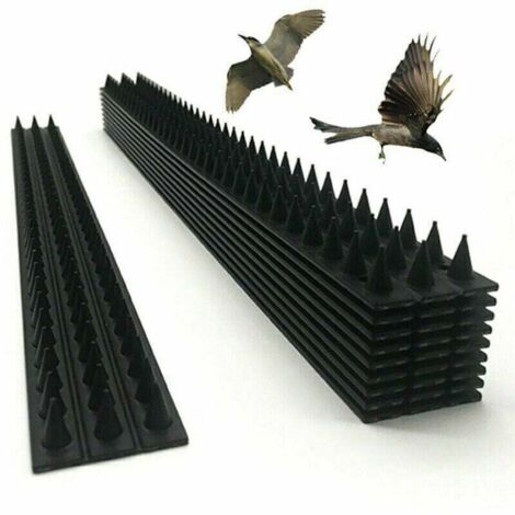 Vtizikl Ensemble de 10 Pics Répulsifs Anti-Oiseaux pour Clôture Murale - Dissuasion avec des Pics pour Éloigner les Oiseaux.