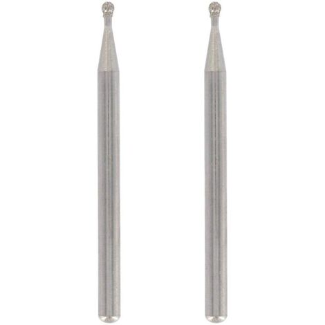 Vtizikl Ensemble de 2 forets diamantés , pointe ronde, diamètre de travail de 2 mm pour la gravure et la sculpture sur verre, miroirs et céramique, avec outil multifonction