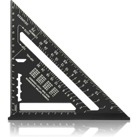 Vtizikl Equerre Menuisier MULTI FONCTIONS Metal Aluminium Regle Équerre Trusquin Guide Raporteur Angle 45 90 Degres/Outillage Charpentier/Outil Traçage Guidage Menuiserie Bois