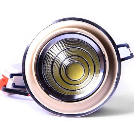 Vtizikl Faretto Cob Led Incasso Orientabile Vtizikl 5w 10w Colore Oro Satinato O Bianco - Oro-Bianco Caldo-5 Watt