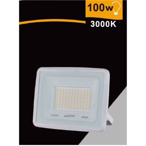 Vtizikl Faretto Led Faro 100 W 9000lm Ip65 Bianco Luce Calda Naturale Fredda Ek02-100w-b - -Bianco Caldo -