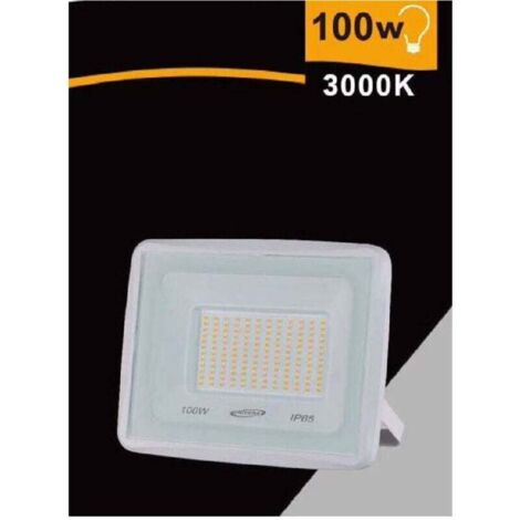 Vtizikl Faretto Led Faro 100 W 9000lm Ip65 Bianco Luce Calda Naturale Fredda Ek02-100w-b - -Bianco Caldo -