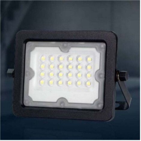 Vtizikl Faretto Led Proiettore Slim Esterno Nero 20w Ip65 Luce 4000k 6500k 3000k Fs20w-n - -Bianco Caldo -