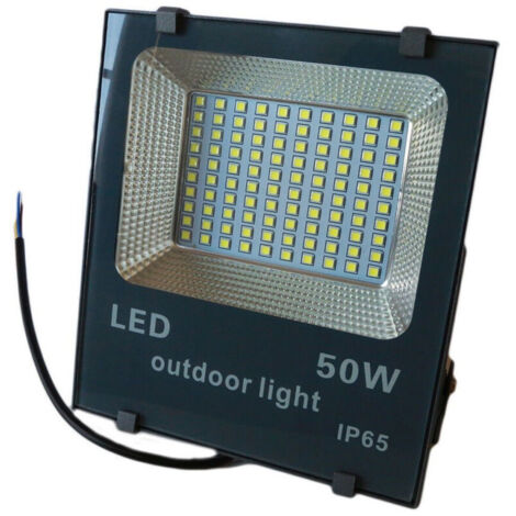 Vtizikl Faro Led Smd Slim Faretto Spot Luminosita' Luce Bianca Fredda 50 100 200 W Ip65 - 50 Watt
