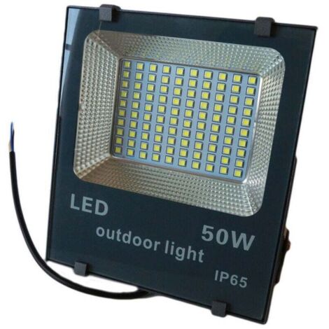 Vtizikl Faro Led Smd Slim Faretto Spot Luminosita' Luce Bianca Fredda 50 100 200 W Ip65 - 50 Watt