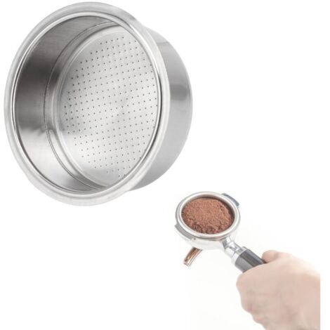 Vtizikl Filtre de machine à café d'acier inoxydable, filtre pressurisé de panier de filtre de café A