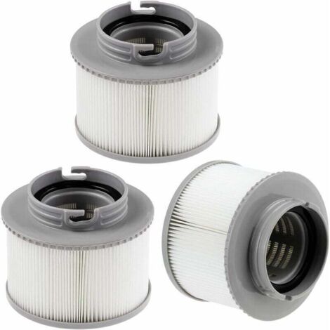 Vtizikl Filtro de 3 piezas para MSPA FD2089, cartucho de filtro MSPA, cartucho de filtro reutilizable Spa Lite para piscinas inflables MSPA de todos los modelos