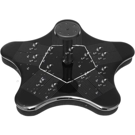 Vtizikl Fontaine Solaire Extérieur 1,4W, Fontaine Solaire pour Bassin avec Panneau Solaire, Fontaine À Eau Flottante Autoportante pour Bain D'oiseau, Jardin, Patio, Étang, Piscine, Extérieur
