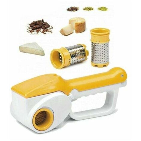 Vtizikl Grattugia elettrica ricaricabile doppio rullo per formaggio cucina casa HM-6112