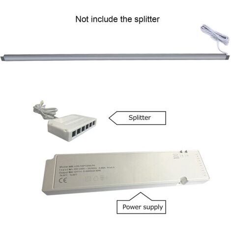 Vtizikl Haofy Lumière de Placard à LED, Lampe à Bande LED sous la Lumière du Placard pour Bibliothèque Placard Armoire à Vin Lumière Chaude DC12V
