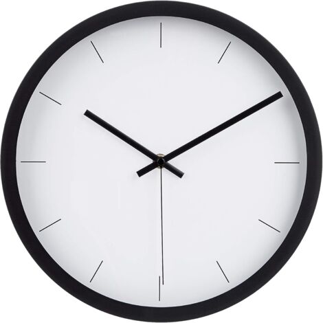 Vtizikl Horloge murale moderne, noir, 30,5 cm
