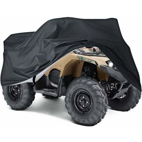 Vtizikl Housse Bâche Protection pour Moto Quad ATV Extérieure Anti -UV XXXL Noir