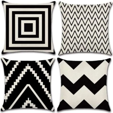 Vtizikl Housse de Coussin Géométrique Motif Taie d'oreiller pour Canapé Maison Salon Chambre Décoration D'intérieur,45x45cm