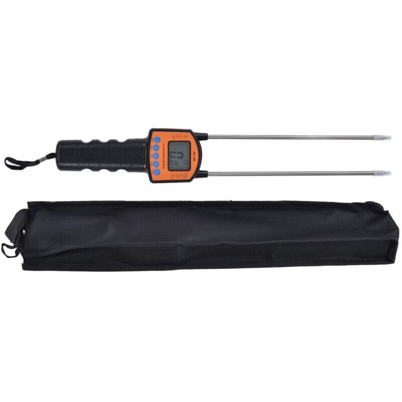 Vtizikl Humidimètre Numérique pour Farine, Testeur D'humidité du Grain, Invite Vocale LCD Rétroéclairé, Haute Précision, Haute Sensibilité, Robuste,