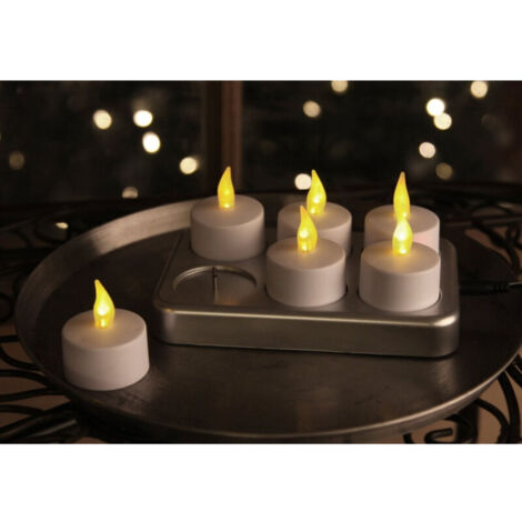 Vtizikl Kit Candele Candeline A Led Fiamma Tremolante Lumini Con Batterie Incluse Calda - -24 Pezzi -