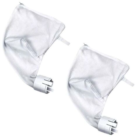 Vtizikl Kit de nettoyage de piscine 2 pièces, sacs de piscine pour grandes et petites impuretés, facile à utiliser, installation, ajustement 360 380