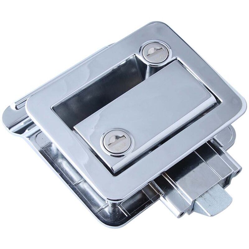 Vtizikl Kit de remplacement de verrouillage d'entrée en alliage en alliage en zinc RV avec 2 clés pour les campeurs de roulots de voyage