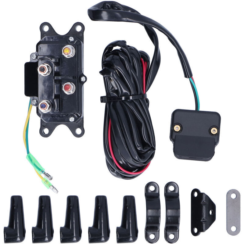 Vtizikl Kit de supports de support de contacteur de contacteur Solenoid 250A Winch 250a Kit pour VTT UTV