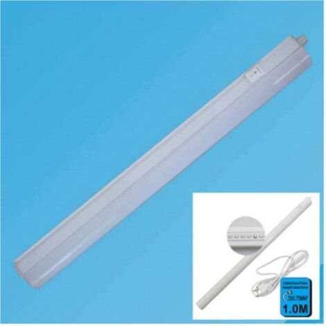 Vtizikl Lampada Led Da Muro Con Interruttore 7 Watt 80 Smd 3300k Luce Calda Tubo 1 Metro -