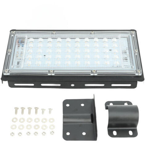Vtizikl Lampadaire LED blanc chaud 50W, éclairage d'extérieur étanche pour cour, 180 à 240V