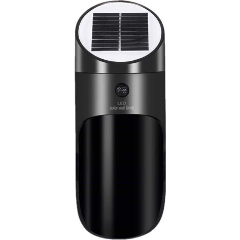 Vtizikl Lampe Solaire Extérieur avec Détecteur de Mouvement, Sans Fil Applique Solaire Imperméable, 120°Grand Angle 4 M Détection éclairage de Sécurité D'extérieur pour Porte D'entrée, Cour, Garage-No