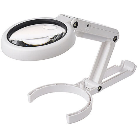 Vtizikl Lampe Table Verre Loupe Pliable 5X/11X USB 8 Lumières LED Lecture Loisirs Bijoux Travaux Manuels L'établi