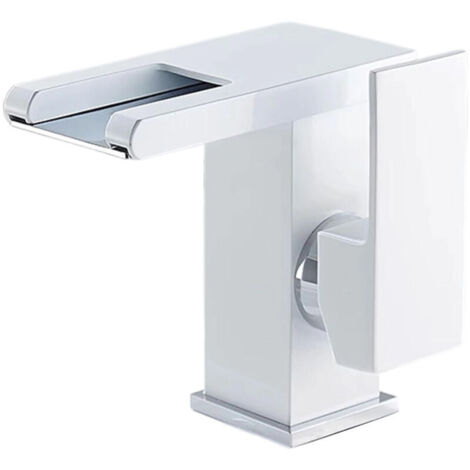 Vtizikl LED Robinet de Lavabo Cascade -robinet salle de bain -Robinet mitigeur lavabo bas chromé -robinet vintage