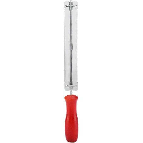 Vtizikl Lime à chaîne , affûtage de chaîne de tronçonneuse, jeu de limes à chaîne avec manche en bois dur 4/4,8/5,5 mm (4 mm)