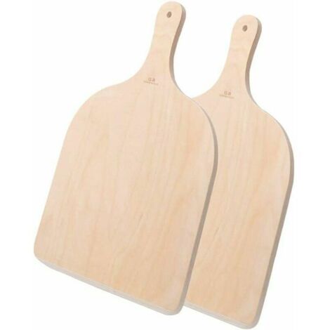 Vtizikl Lot de 2 Pelle à Pizza en Bois, Pizza Paddle pour Les Pizzas, Tartes, Pain