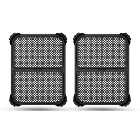 Vtizikl Lot de 2 protections anti-éclaboussures pour friteuse à air chaud Ninja Foodi MAX Dual Zone AF400EU / AF451EU / DZ401, accessoires en silicone, protection anti-éclaboussures réutilisable