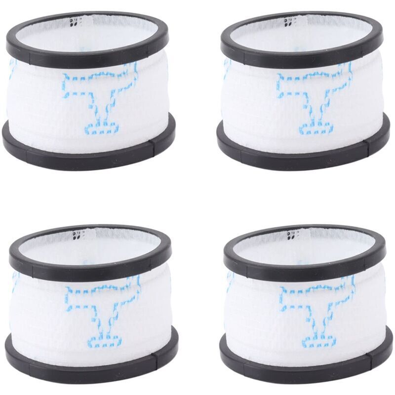 Vtizikl Lot de 4 Filtres de Rechange pour Aspirateur INSE S600 S6P S6, Cartouches Filtrantes Réutilisables Lavables, Filtres à Mailles de Mise à
