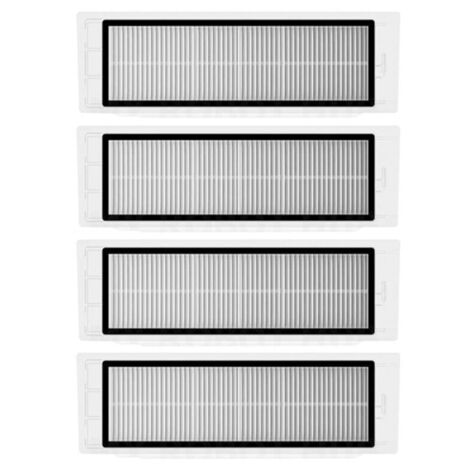 Vtizikl Lot de 4 filtres HEPA pour aspirateur Xiaomi Roborock S6 S5 MAX S60 S65 S5 S50 S55 E25 E35